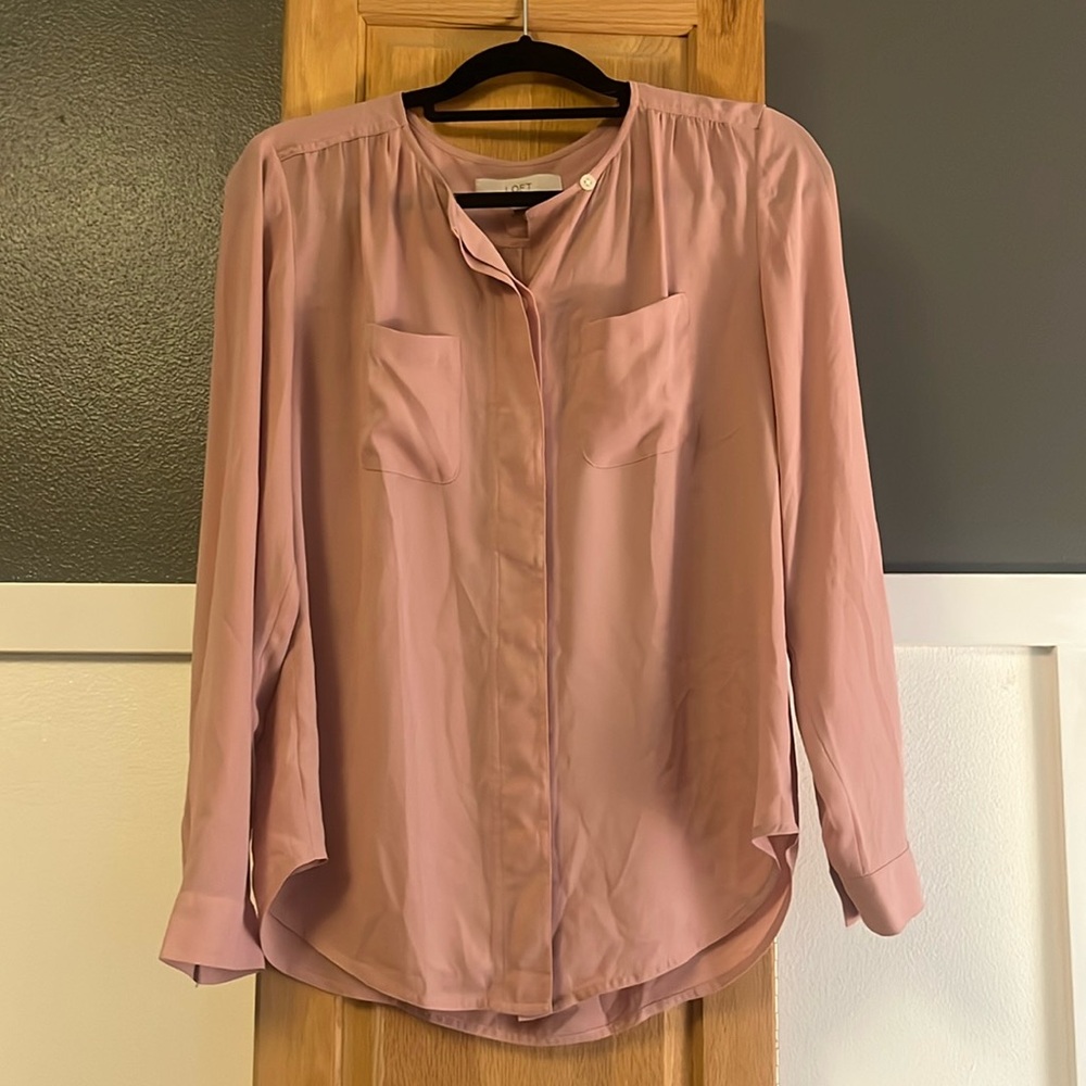 Dusty rose blouse